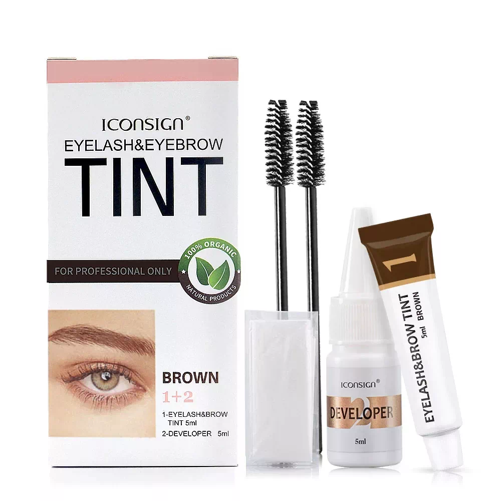 ICONSIGN EYELASH EYEBROW TINT KIT - BROWN - MARO